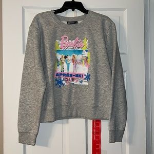 Barbie Sweatshirt, slight crop style. NWT